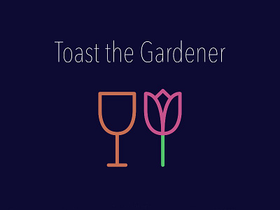 Toast the Gardener apple pencil floral garden ipad pro line art retirement