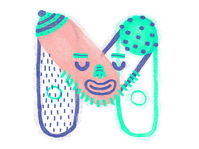 M / 36daysoftypeM 36daysoftype illustration m type typography