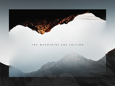 The mountains are calling exploration invert mountains nature photoshop quote text