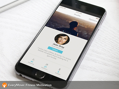 EveryMove Profile Screen fitness ios mobile profile x men