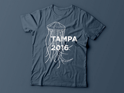 Tampa 2016 illustration illustrator jellyfish shirt vector