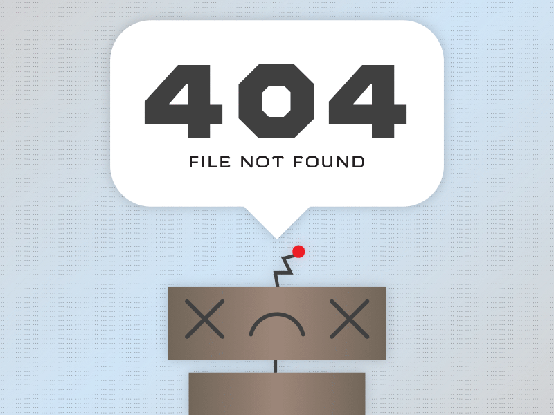 DailyUI 008 - 404 page 008 404 page dailyui gif robot