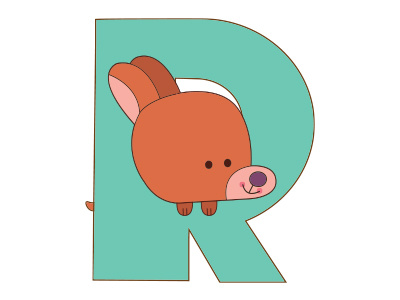 R dog Alphabet 36daysoftype alfabeto alphabet dogs letters puppies type vectors