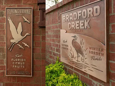 Bradford Creek Wall Art art citrus design florida labels