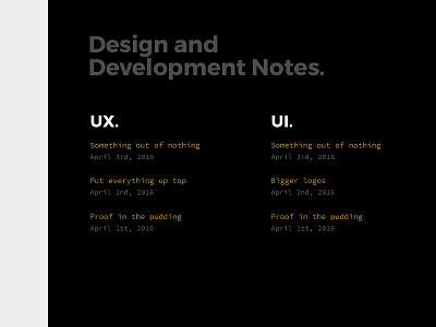 Post Layout interface layout