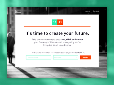 11:11 Landing Page forms landing page splash page web web design