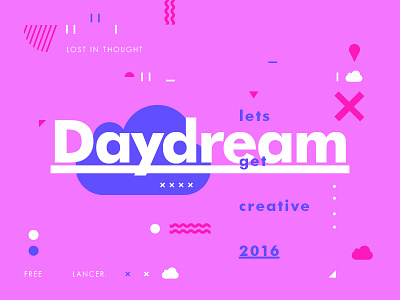 Daydream color creative design freelance layout symbol texture type typography