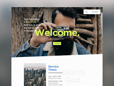 C4 Website church city home ui ux website