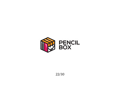 Pencil Box box cartoon creative futureform logo logodesign minimal pencil pencilbox simple