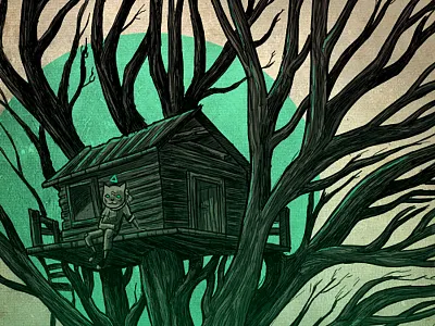 Tiger Jaws cabin fairy jaws kid mask old tale tiger tree