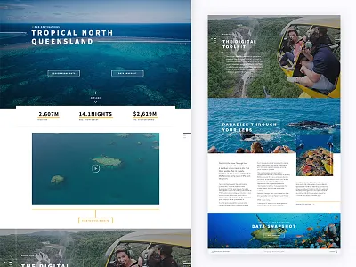 Destination Queensland data images lines queensland tech tourism travel ui ux video