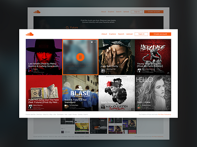 Soundcloud Concept concept music renewal soundcloud ui