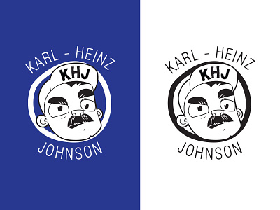 Band Logo - Karl-Heinz Johnson band band logo character design dude illustration logo moustache music