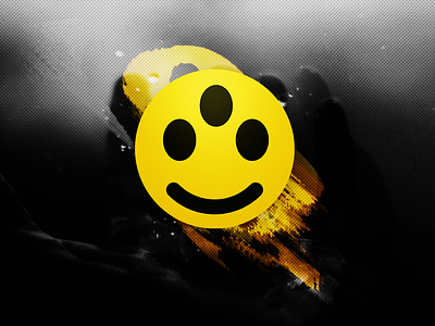 Acid HiFi Icon acid hifi logo psychedelic smiley trippy wavy yellow