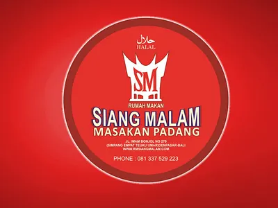 Sticker for RM Siang Malam logo sticker
