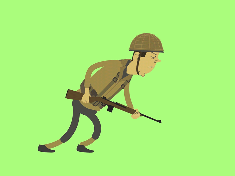 TED Ed - Walk Cycle after effects black powder design motion graphics rubber hose