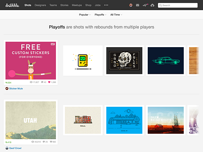 Pleasantly Peruse Popular Playoffs dribbble playoffs scrolling