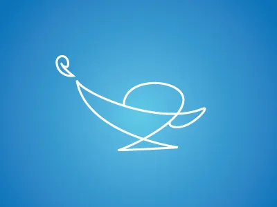 Wishing Lamp Icon icon lamp minimal design