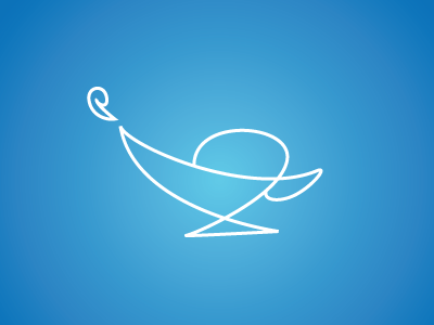 Wishing Lamp Icon icon lamp minimal design