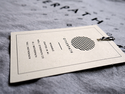 Otherpath Tag apparel brand branding icon icons logo print tag tags type typography