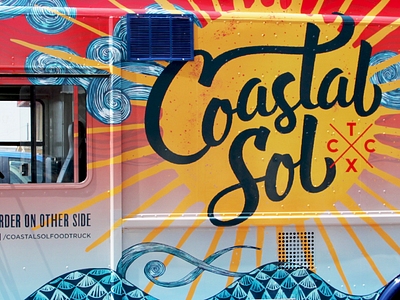 Coastal Sol Food Truck cctx coastal food food truck identity local logo rebrand sol wrap