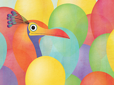 Kevin! balloons bird color disney disney world events illustration kevin poster up