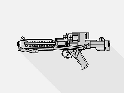 E-11 Blaster Rifle blaster e11 rifle starwars