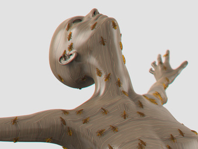 Cockroach 3d character cockroach girl modeling sculpt woman zbrush