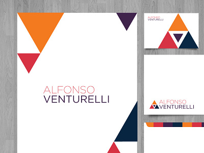 Alfonso Venturelli - Identity brand branding colorful design editorial identity stationery