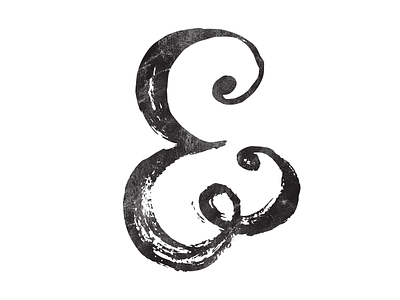 Ampersand #3 ampersand and black doodle et lettering swash type