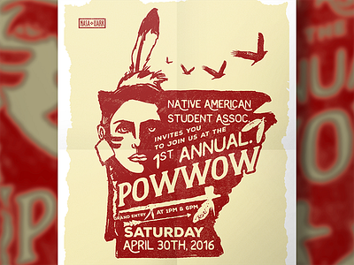 NASA UARK: Powwow Poster arkansas cherokee choctaw dancer muskogee native american osage poster powwow woman