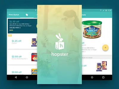 Hopster - Material Design coupon list material ui