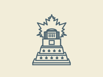 Conn Smythe Trophy conn smythe hockey icon illustration illustrator line art nhl smythe sports trophy