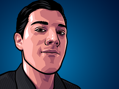 Vector Self Portrait comic book self portrait vector