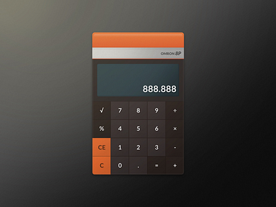 004 - Daily UI 004 calculator daily dailyui skeuomorphism ui