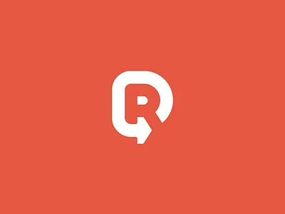 Redefinio Dribbble arrow refresh redefine restart branding cv resume build application design minimal clean clever logo logotype brandmark symbol negative space r rounded