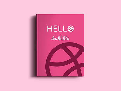 Hello, dribbble! book china debut dribbble first shot hello invitation pink thanks