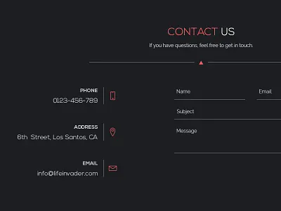 Freebie // UI Element: Minimal Contact Form contact contact form element free freebie psd ui