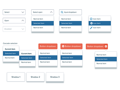 WIP dropdowns ui