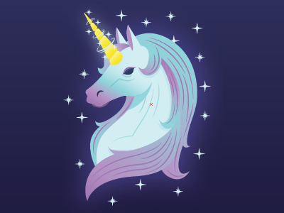 Magically Majestic Unicorn illustration unicorn