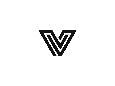 V logo mark symbol v