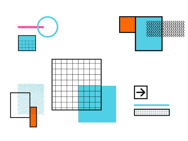 Shapes & Textures colors editorial gif logo shapes textures