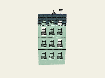 La Maison house illustration paris