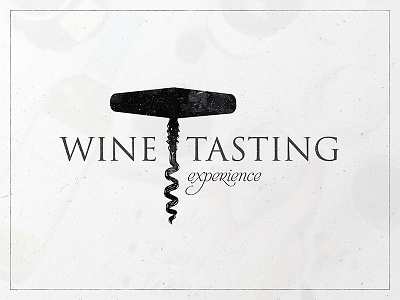 Wine Tasting Experience Logo - V1 bottle branding dirt grunge icon identity logo mark type typography wine