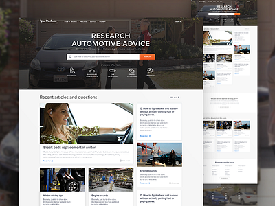 YourMechanic Advice advice portal app articles landing page magazine mechanic web