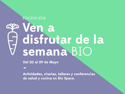 Semana Bio | Proposal 2 bio organic semanabio