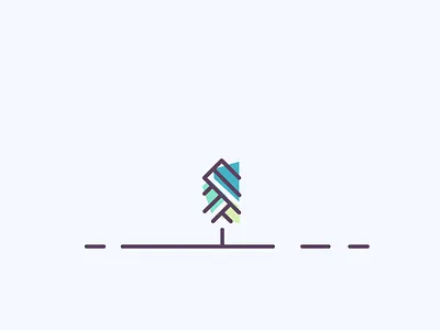 Just a Tree abe schmidt abe schmidt seattle design forest green icon illustration line art tree tree icon tree line art