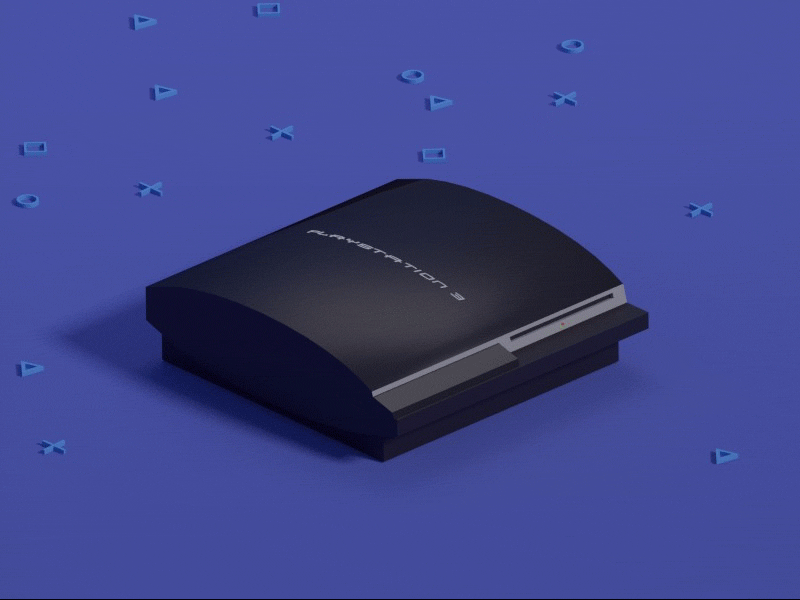 PS3 animation blender console gaming low poly playstation ps3 psn sony