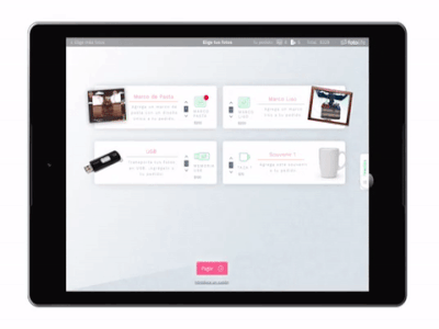 Point of purchase animation framer ux