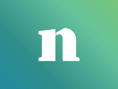 The "n" graphic design letter n number one type
